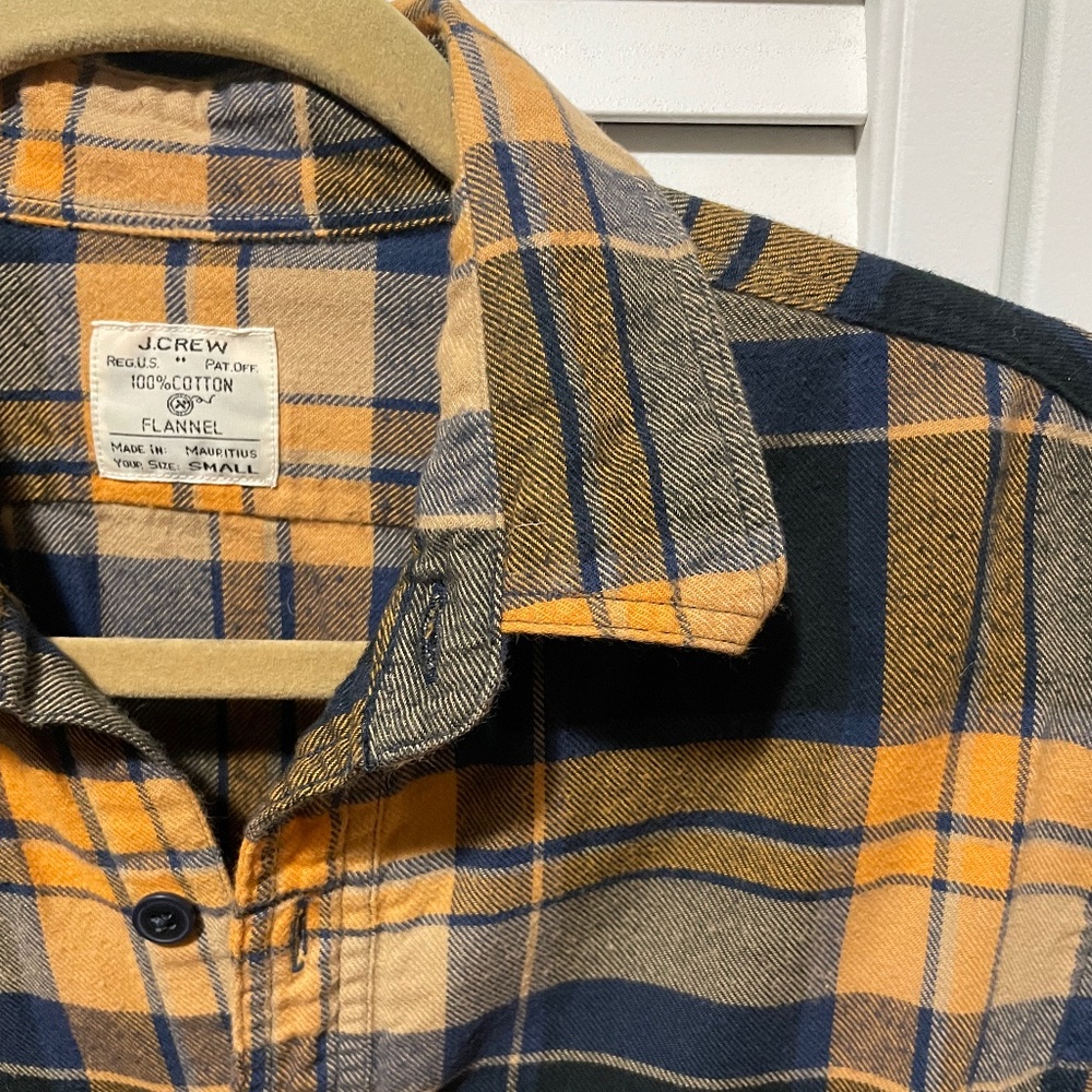 J.Crew Soft Cotton Plaid Flannel Men's Small - Picture 4 of 6